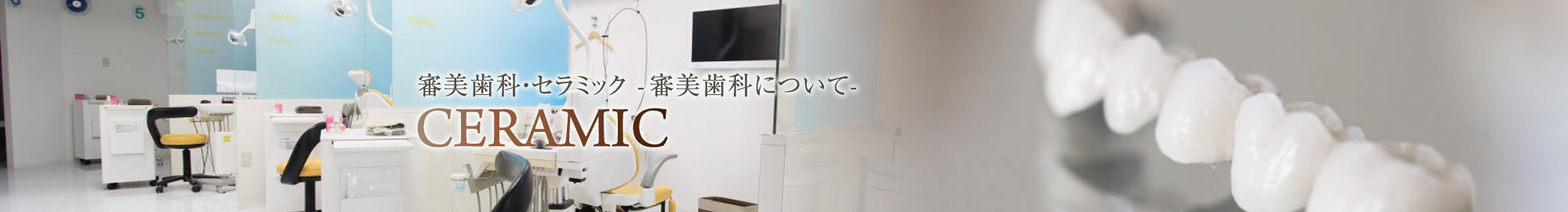 審美歯科・セラミック -審美歯科について-